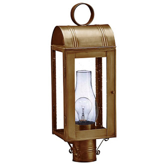 Livery One Light Post Mount in Antique Brass (196|8043-AB-CIM-CSG)