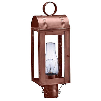 Livery One Light Post Mount in Antique Copper (196|8043-AC-CIM-CSG)