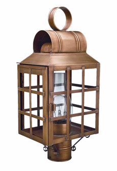 Lynn One Light Post Mount in Antique Brass (196|8133-AB-CIM-CLR)