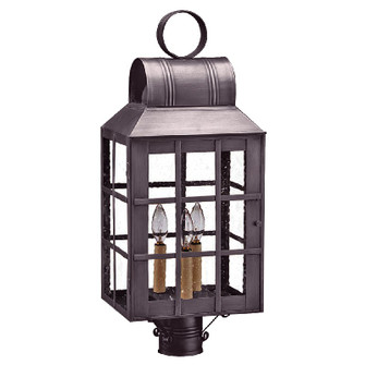 Lynn Three Light Post Mount in Dark Brass (196|8143-DB-LT3-SMG)