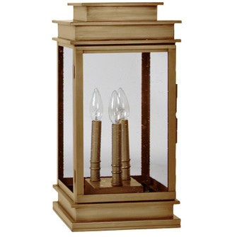Empire Three Light Pier Mount in Antique Brass (196|8933P-AB-LT3-CSG)