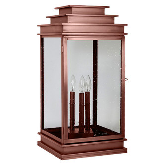 Empire Three Light Pier Mount in Antique Copper (196|8953P-AC-LT3-CSG)