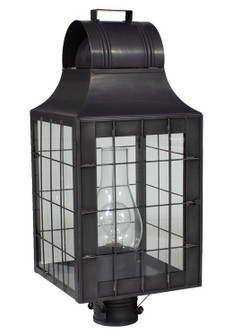 Livery One Light Post Mount in Dark Brass (196|9253-DB-CIM-CLR)