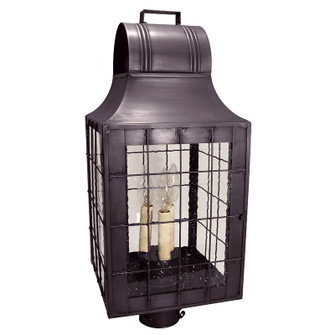 Livery Three Light Post Mount in Dark Brass (196|9253-DB-LT3-SMG)