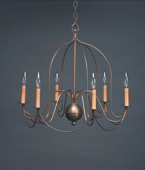 Chandelier Six Light Hanging Lantern in Dark Antique Brass (196|940-DAB-LT6) Chandelier Six Light Hanging Lantern in Dark Antique Brass (196|940-DAB-LT6)