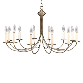 Chandelier 12 Light Hanging Lantern in Dark Antique Brass (196|952-DAB-LT12)