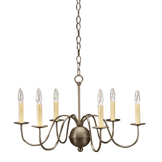 Chandelier Six Light Hanging Lantern in Dark Antique Brass (196|969-DAB-LT6)