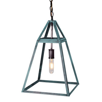 Foyer One Light Hanging Lantern in Verdi Gris (196|9722-VG-MED-NG)