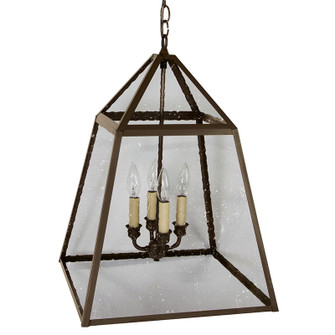 Foyer Four Light Hanging Lantern in Dark Antique Brass (196|9732-DAB-LT4-SMG)