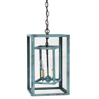 Foyer Two Light Hanging Lantern in Verdi Gris (196|SS1016-VG-LT2-CSG)