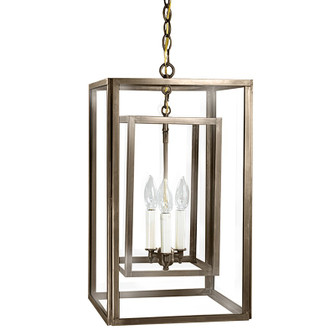 Foyer Two Light Hanging Lantern in Dark Antique Brass (196|SS1220-DAB-LT3-CLR)