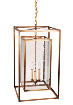 Foyer Three Light Hanging Lantern in Antique Brass (196|SS1424-AB-LT3-SMG)