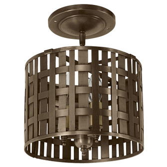 Weave Three Light Pendant in Dark Antique Brass (196|WC975-DAB-LT3)