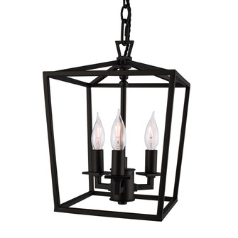 Cage Three Light Pendant in Matte Black (185|1084-MB-NG)