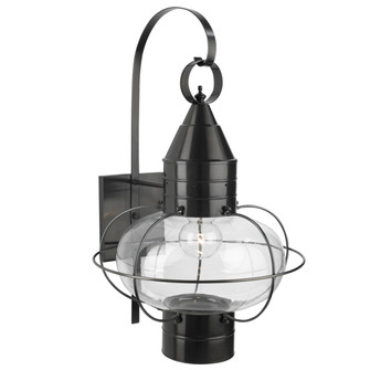 Classic Onion One Light Wall Mount in Black With Clear Glass (185|1509-BL-CL)