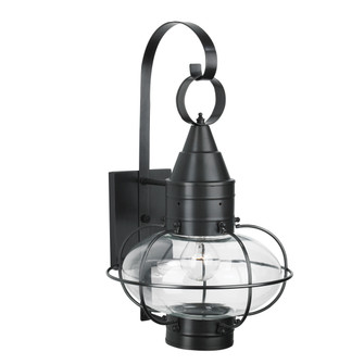 Classic Onion One Light Wall Mount in Black With Clear Glass (185|1512-BL-CL)