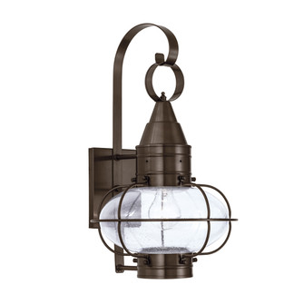 Classic Onion One Light Wall Mount in Bronze With Seedy Glass (185|1512-BR-SE)