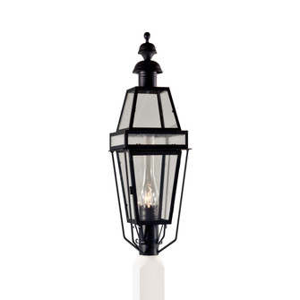 Beacon One Light Post Mount in Black (185|2282C-BL-CL/SE)