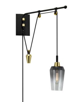 Vulcan One Light Wall Sconce in Matte Black Satin Brass (185|8477-MBSB-BC)