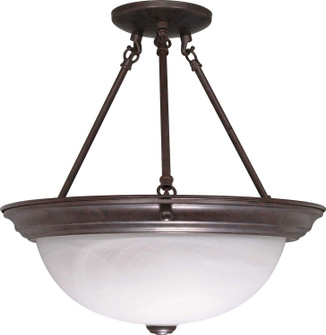 Three Light Semi Flush Mount in Old Bronze (72|60-210)