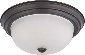 Close to Ceiling Mahogany Bronze Two Light Flush Mount in Mahogany Bronze (72|60-3146)