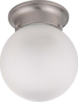 Close to Ceiling Brushed Nickel One Light Flush Mount in Brushed Nickel (72|60-3249)