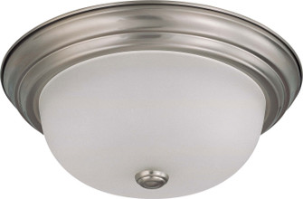 Close to Ceiling Brushed Nickel Two Light Flush Mount in Brushed Nickel (72|60-3262)