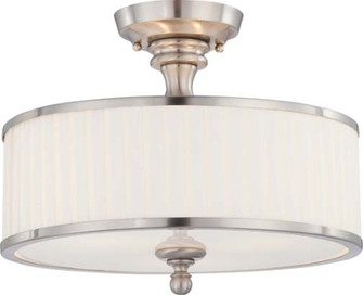 Candice Three Light Semi Flush Mount in Brushed Nickel (72|60-4737)