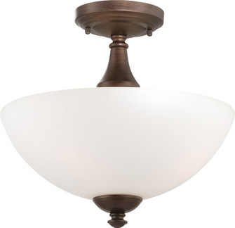 Patton Three Light Semi Flush Mount in Prairie Bronze (72|60-5144)