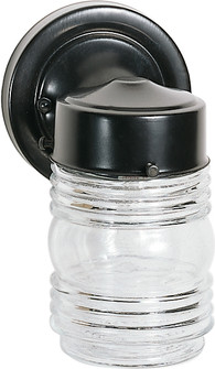 One Light Wall Lantern in Black (72|60-6111)