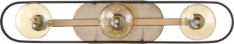 Chassis Three Light Vanity in Copper Brushed Brass / Matte Black (72|60-6653)