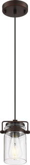 Antebellum One Light Mini Pendant in Mahogany Bronze / Clear Glass (72|60-6731)