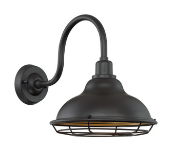 Newbridge One Light Outdoor Wall Mount in Dark Bronze / Gold (72|60-7012)