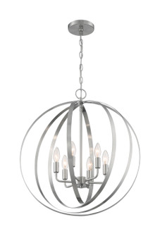 Pendleton Six Light Pendant in Brushed Nickel (72|60-7048)