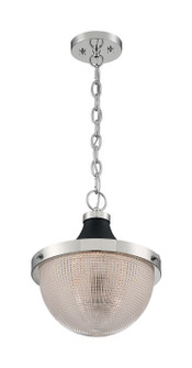 Faro One Light Pendant in Polished Nickel / Black Accents (72|60-7070)