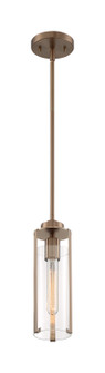 Marina One Light Mini Pendant in Burnished Brass (72|60-7150)