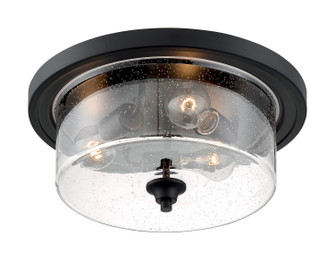 Bransel Three Light Flush Mount in Matte Black (72|60-7291)