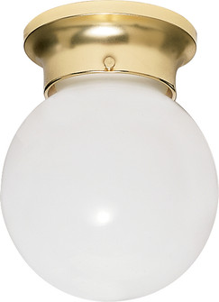 One Light Flush Mount in Polished Brass (72|SF77-108)