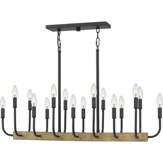 Coda 16 Light Island Chandelier in Matte Black (10|COD139MBK)