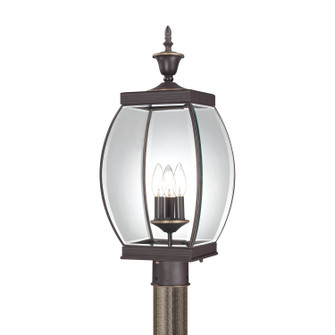 Oasis Three Light Outdoor Post Lantern in Medici Bronze (10|OAS9009Z)