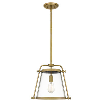 Cardiff One Light Mini Pendant in Weathered Brass (10|QPP5344WS)