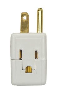 Triple Cube Tap 3 Prong in White (230|80-2411)