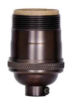 Short Keyless Socket in Dark Antique Brass (230|80-2423)