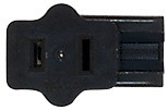 Female Slide Plug in Black (230|80-2516)