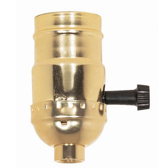 On-Off Turn Knob Socket in Brite Gilt (230|90-413)