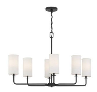 Powell Six Light Linear Chandelier in Matte Black (51|1-1756-6-89)