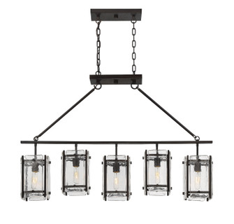 Glenwood Five Light Linear Chandelier in English Bronze (51|1-3043-5-13)