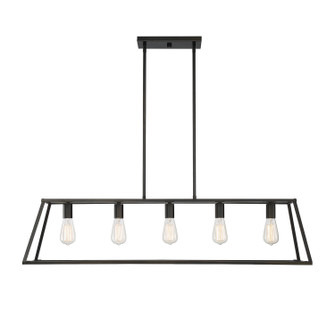 Denton Five Light Linear Chandelier in Classic Bronze (51|1-327-5-44)