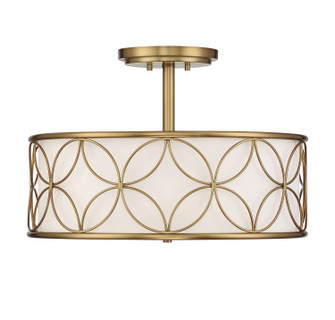 Reid Four Light Semi-Flush Mount in Warm Brass (51|6-1953-4-322)