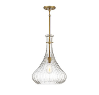 Bristo One Light Pendant in Warm Brass (51|7-2265-1-322)